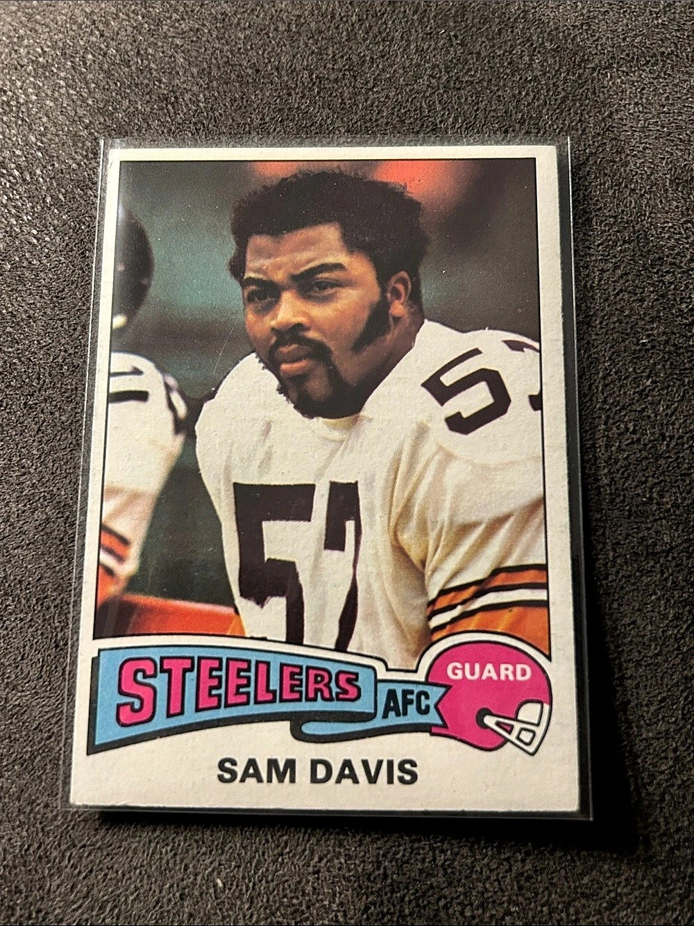 1975 Topps Sam Davis Pittsburgh Steelers Rookie #152